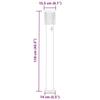 VidaXL Lampadaire d'extérieur avec capteur argenté acier inoxydable, éclairage au sol d'extérieur, éclairage au sol de 4006367