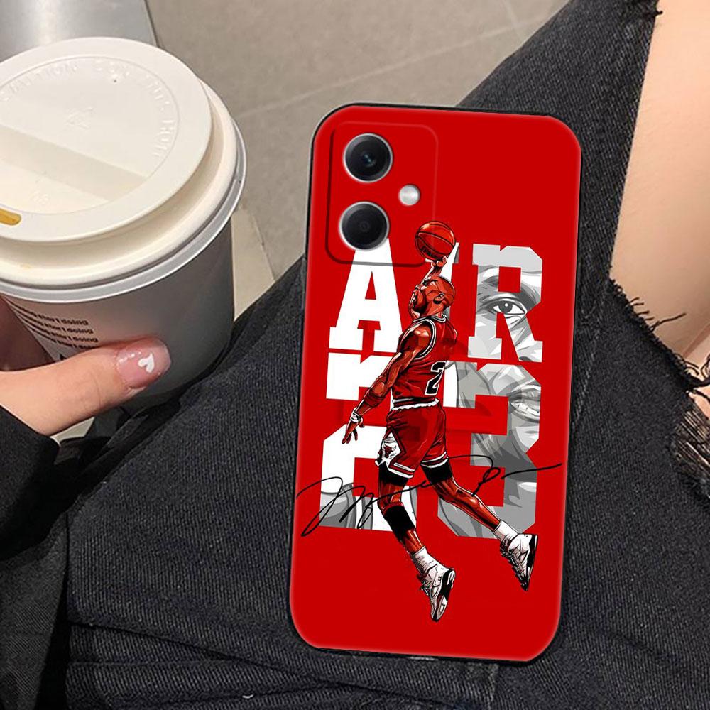 Basketball Number 23 Phone Case For Redmi Note 15 14 13 12 12S 11 11T 11S 10 9T 9 Pro Silicone Case Funda DIY Shell Capa Cover