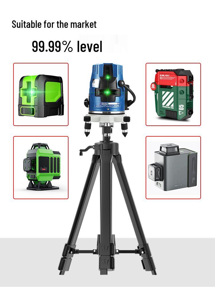 Laser Level Tripod Stand with Telescopic Rod and Infrared Bracket