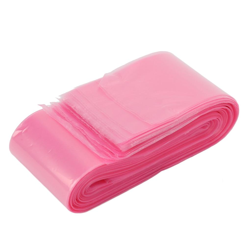 100pcs Tattoo Clip Cord Covers Pink Translucent Disposable Hygiene Tattoo Clip Cord Sleeves