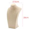Necklace Pendant Display Bust Mannequin Stand Holder Rack, Linen 235*390mm