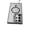 Samsung S26 Ultra Metal Lens Bracket & S25 Plus Magnetic Transparent Phone Case