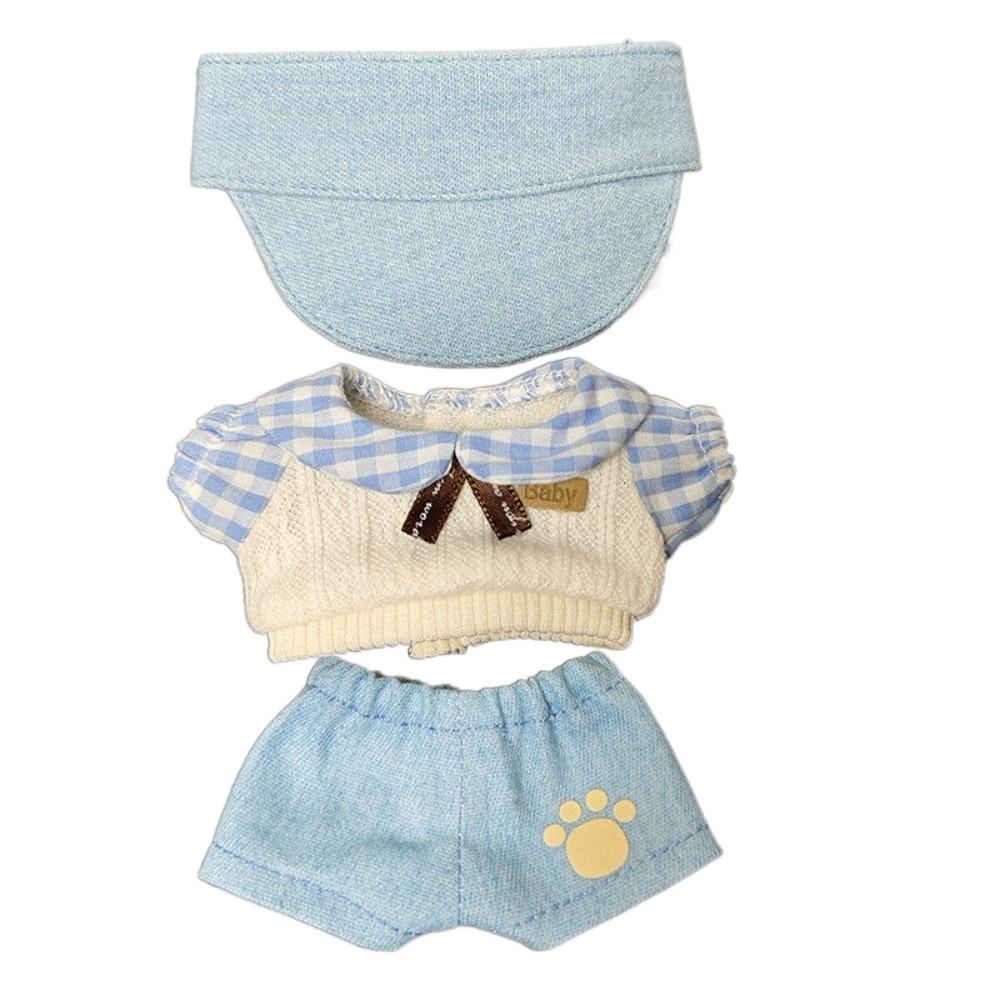 Replacement Games 10CM Cotton Doll Clothes Colorful Doll Outfit Sweater Pant Hat Set  Kids Toys