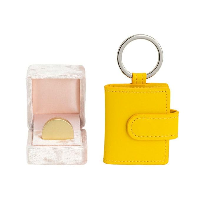 

Cremation Tablet Keychain with Leather Cover, Highly Airtight and Durable, Popular, Stylish, Cute, Double-Layered Cremation Capsule with Protective
