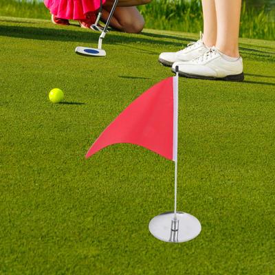 Practice Putting Cup Golf Flag Holder with Hole Disc Putter Training Aid for