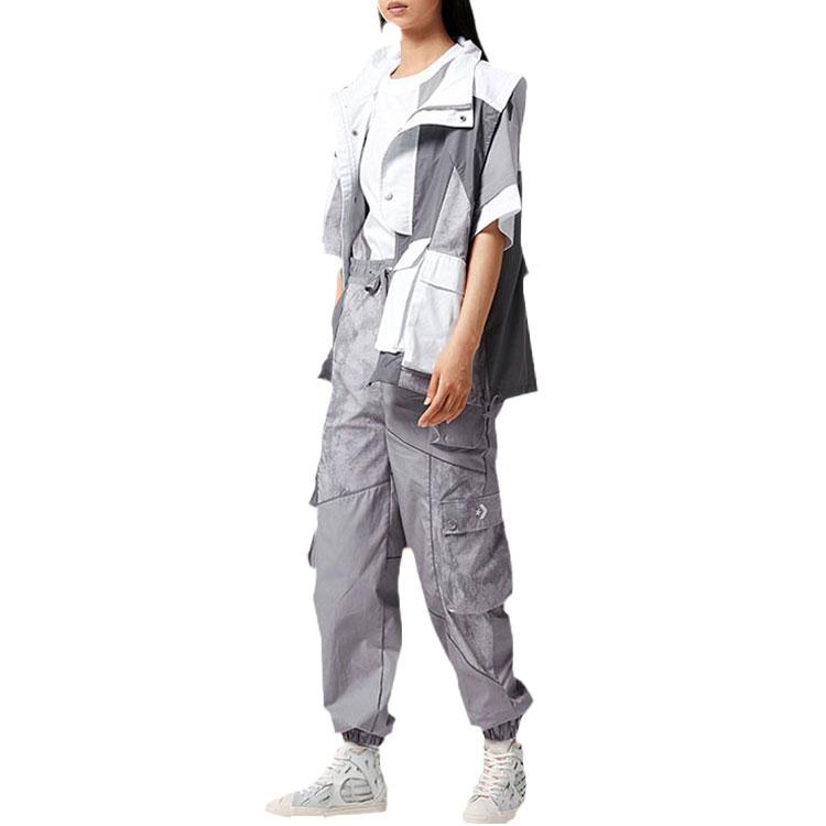 Converse FLAREUP Vests Men's Light Gray Stand Collar Moderate Other 10020823