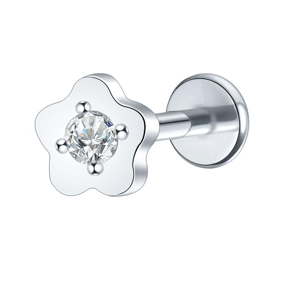 1/5 шт. Стальные 16G Кластер Маркиз Цирконий Трагус Хеликс Пусеты Раковина Мочка Уха Козелок Хрящ Лист С Плоской Застежкой Лабрет Серьги-Гвоздики Украшения 16G 1.2x8mm