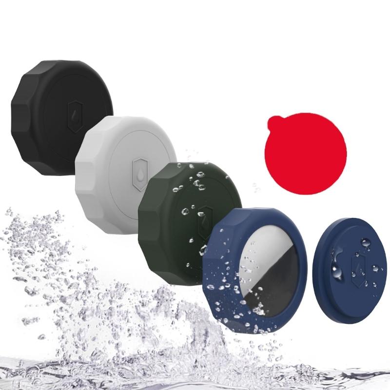 Case for , Self Adhesive Case with Anti-Lost Cover, Protective Silicone Case Tracker Holder Accessories