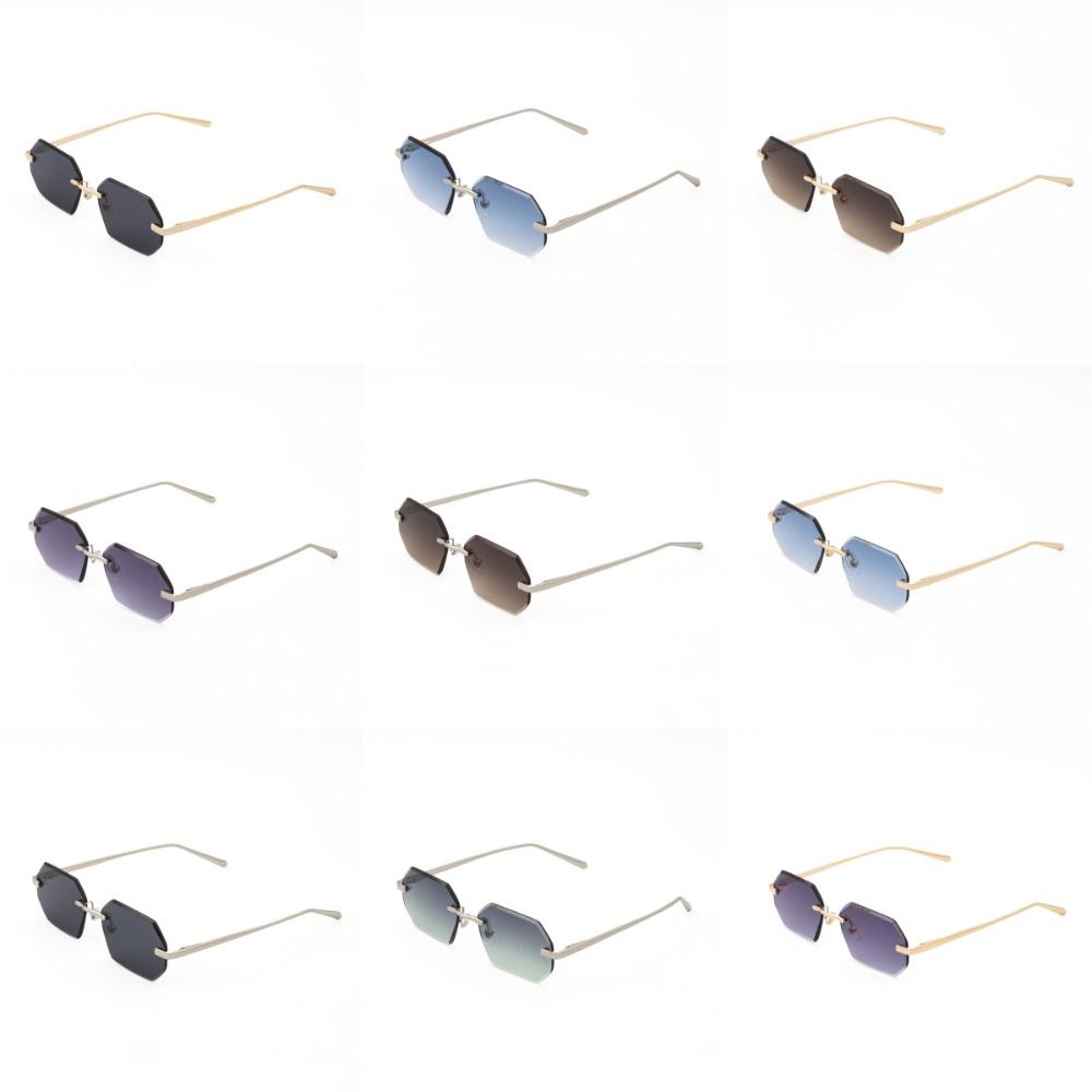 Vision Care Sun Glasses Lightweight Men UV400 Eyewear Personalized Frameless Sunglasses Selfie