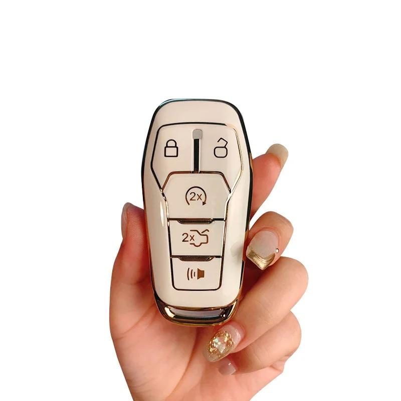 Tpu Car Key Case Cover For Lincoln Mkz Mkc Mkx Edge Ford Explorer Fusion Mustang Focus Taurus