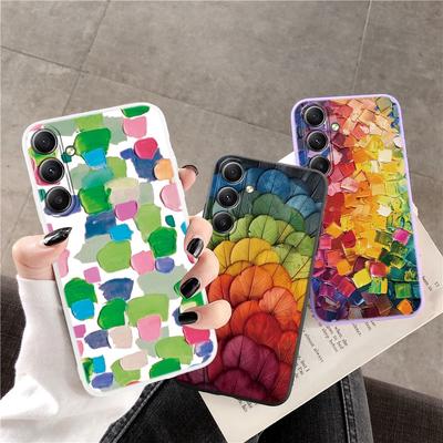 Fashion Pattern Phone Case For iPhone Samsung S25 Ultra A55 S24 FE A16 Xiaomi Redmi Note14 13 Pro 14C Huawei Honor 200 Realme Shockproof Matte Cover