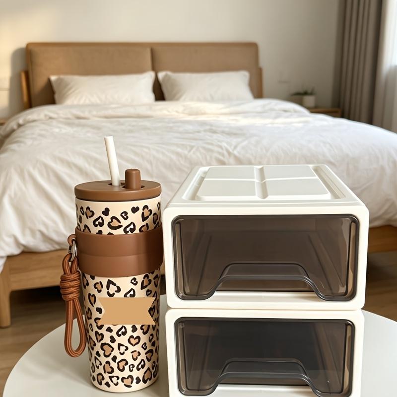 Stackable Plastic Drawer Storage Box Wardrobe Closet Clothes Organizer Household Storage Bin Container