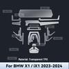 For BMW X1 iX1  2024 2025 TPU Car Navigation Screen Film Gearbox Protective Sticker Anti-scratch Interior Accessories