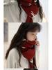 Korean Style Women's Cute Reindeer Knit Scarf: Soft, Versatile Neck Warmer for Autumn and Winter