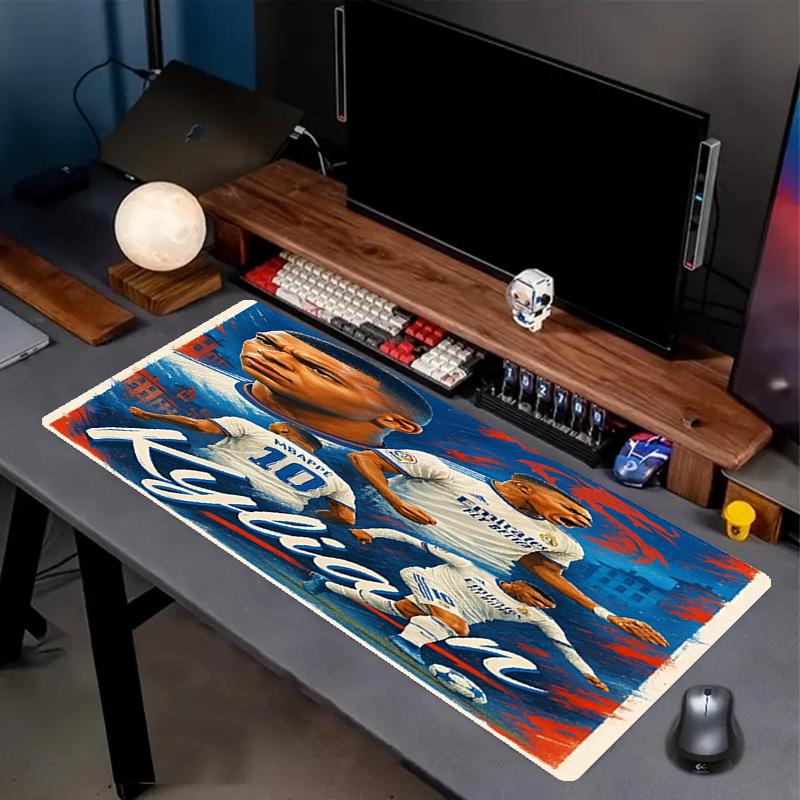 Kylian Mbappe Druck Mauspads, Anti-Rutsch Schreibtisch Tastaturmatte, für PC Laptop Gaming Arbeiten Tägliche Nutzung, Coole Festival Überraschungsgeschenk
