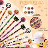 DIYASY 48 Pcs Halloween Pencils with Erasers, Holiday Wood Pencils Bulk for Kids Assorted Fall Pencil Set for Goodies Gift Prize Party Favor Supplies