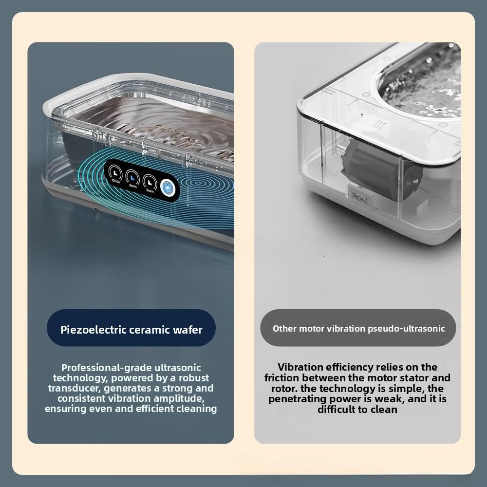 Ultrasonic Cleaning Machine Glasses Cleaning Machine Large Capacity 650ML Jewelry Braces Cleaning Machine