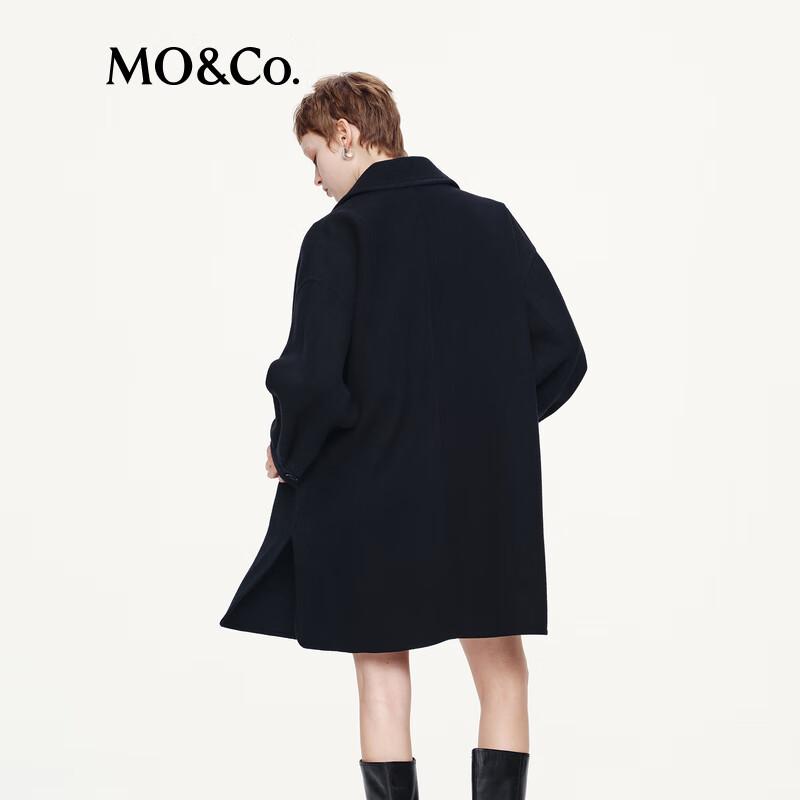 MO&Co. Women's High-Neck 100% Wool Sweater