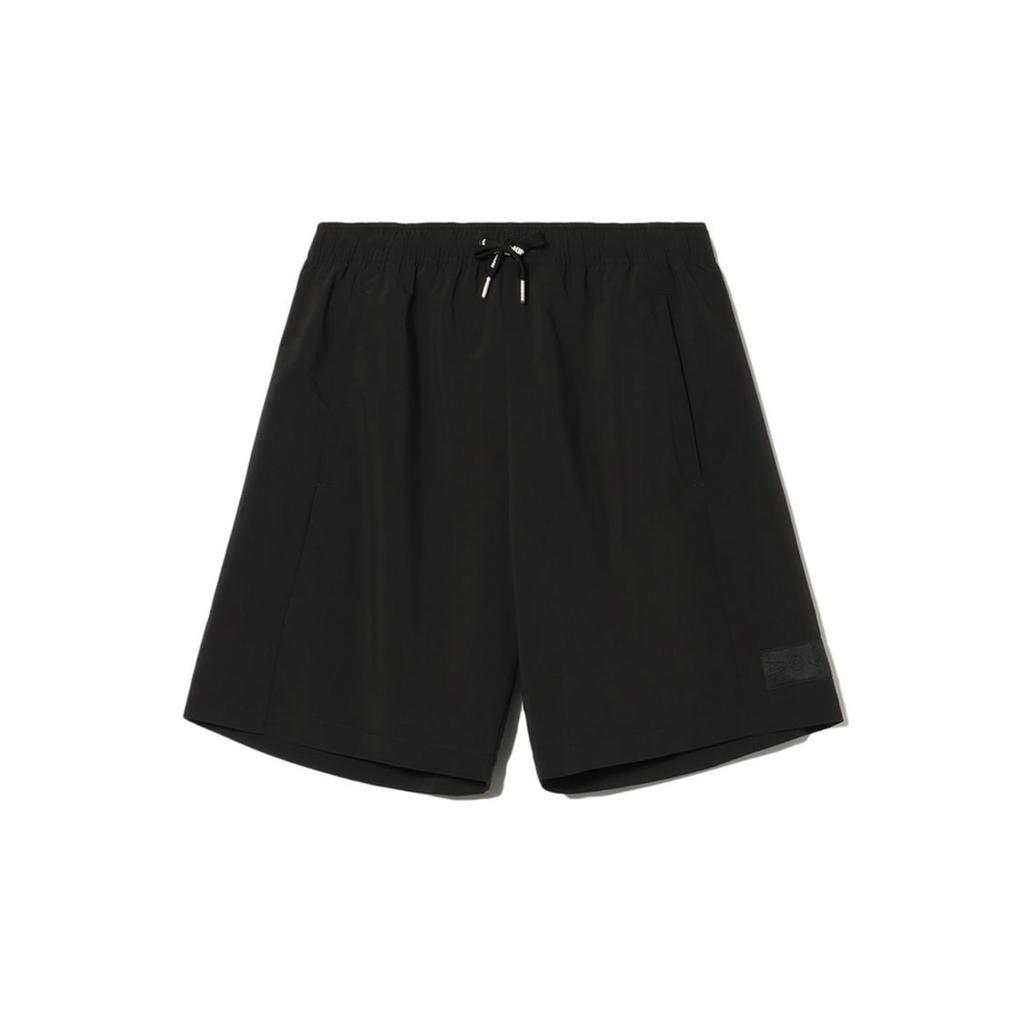 Li Ning Badfive Chongqing City Limited Fog City Trend Einfarbige Sportshorts Herrenshorts Schwarz AKSR477-2