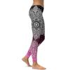 Black to Pink Mandala Yoga Leggings High Waist Yoga Pants Breathable Gym Fitness Push Up Girl Yoga Workout Leggings