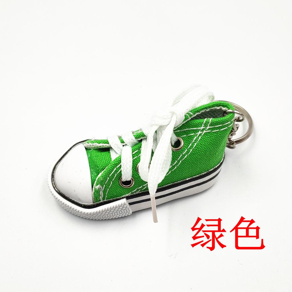 Mini chaussures en toile simulées porte-clés pendentif chaussures de sport bagages voiture pendentif personnalisé cadeaux créatifs