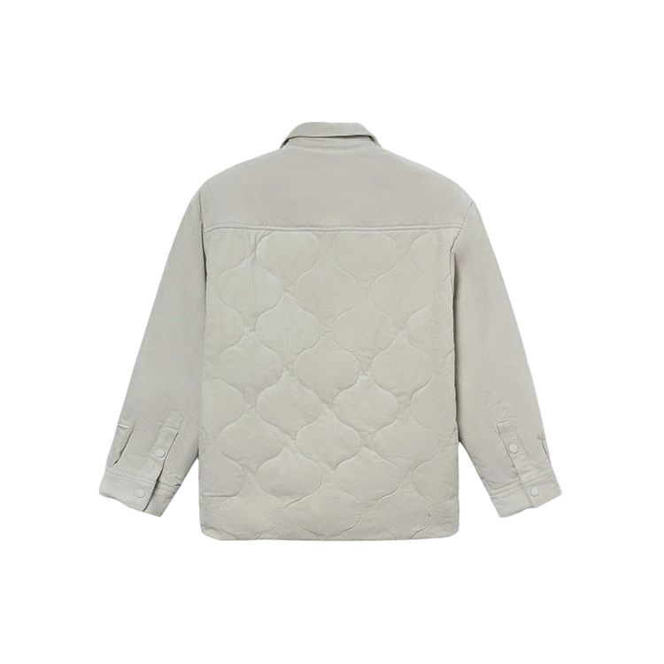 Li Ning Sports Trend Series Corduroy Warm Loose Cotton Jacket Men Jacket Light-Yellow Gray AFMR459-1