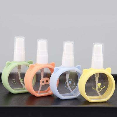 55ml Roztomilá cestovní plnitelná lahvička s rozprašovačem na alkohol Prázdná nádobka Kosmetika Přenosný Kreslený parfémový atomizér Hydratovat