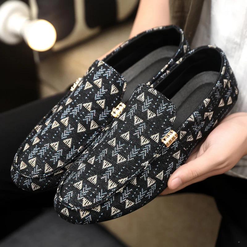 Fashion Fashion Men Casual Shoes Breathable Slip On Mesh Walking Running Sneakers Non-slip Flats Lightweight Sport Shoes Driving Loafers
