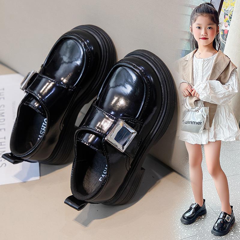 New Spring and Autumn Girls' College Style Retro Princess Shoes Children's Versatile Trendy Comfortable Soft-soled Leather Shoes