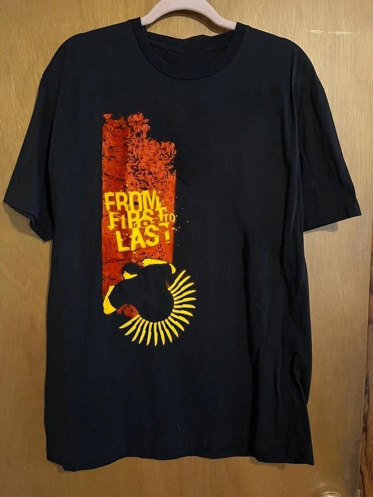 Hot Popular From First To Last Band On Tour Black Shirt S to 5XL SG399 Unisex T-Shirt L
