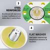 Ouya 2PCS 6 Inch 6-Hole Backing Pads 5/16"-24 Threads Polishing Buffing Plate for Dual Action Polisher