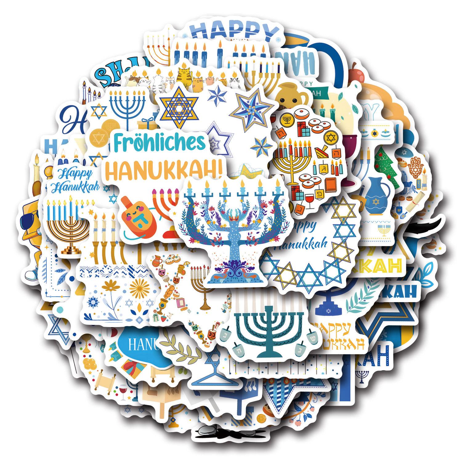 

55 Новых Граффити Наклеек на Хануку Декоративные Наклейки для Скутера Блокнота для DIY