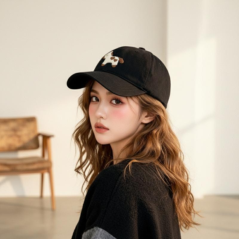 Korean Cute Pony Embroidered Baseball Cap Fashion Versatile Baseball Cap For Women Men