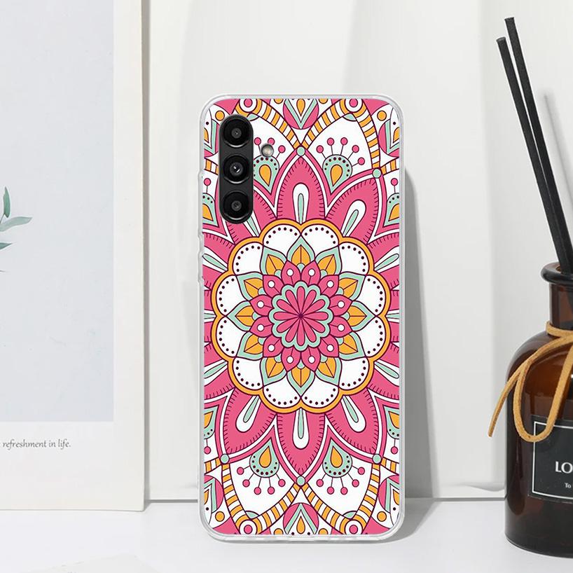 Totem Mandala Colorful Flower Phone Case For Samsung Galaxy A15 A25 A35 A55 A14 A24 A34 A54 A13 A23 A33 A53 A12 A22 A32 A52 A05S