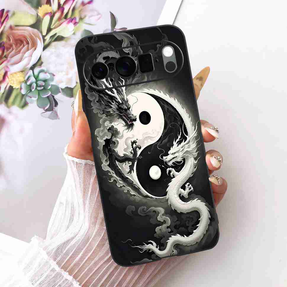 For Google Pixel 10 Pro 5G Case Fashion Painting Silicone TPU Black Soft Cover For Google Pixel 10Pro GEHN3 Phone Cases Bumper