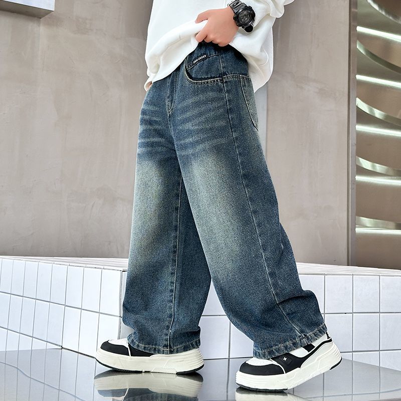Boys' Fleece-Lined Camouflage Pants: Spring, Fall, and Winter Casual Pants for Kids