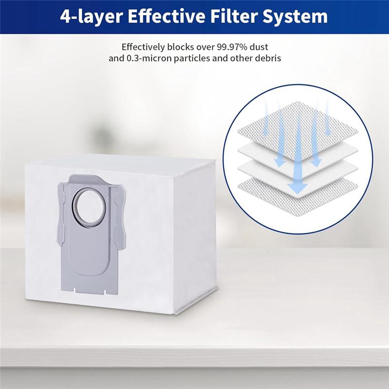 A44Z-Compatible For Roborock Q8 Max, Q8 Max+, Q5 Pro,Replacement Parts Accessories Main Side Brush Hepa Filter Mop Dust Bag