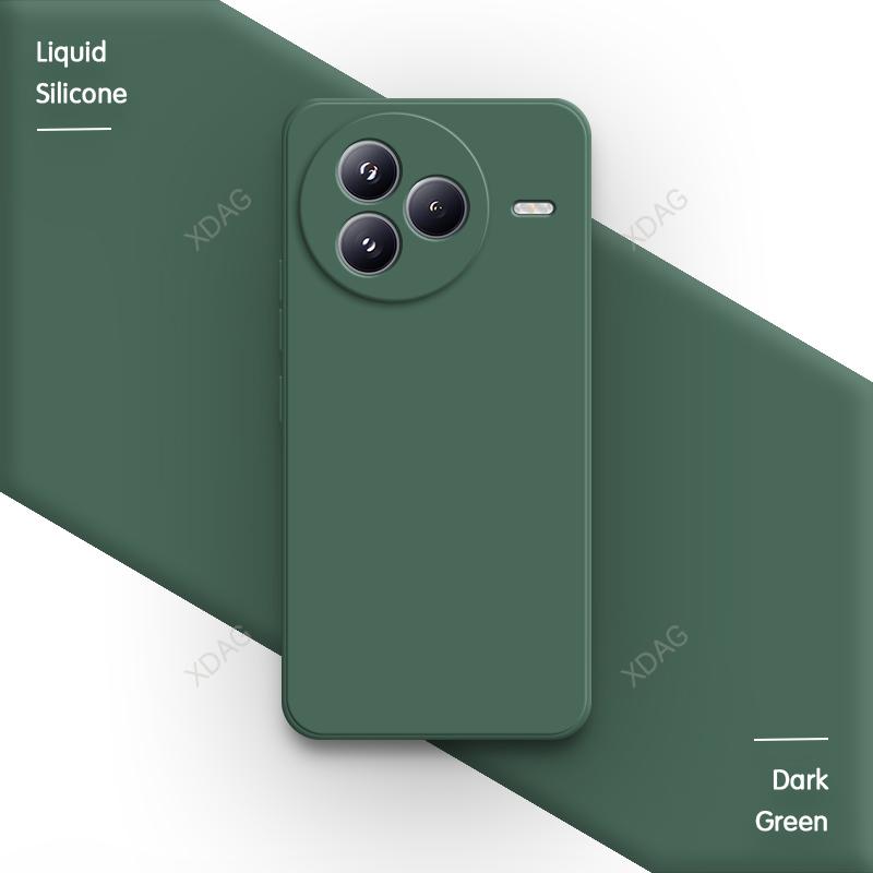 Simple Phone Case for Xiaomi Civi 5 Pro 5G Square Classic Shell Soft Original Internal Flocking Liquid Silicone Back Cover Funda