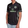 adidas Letter Print Side Stripe Pullover Short Sleeve Comfortable Breathable Retro Football Shirt Men Tops Black GE5240