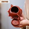 270ml Boutique Yixing Purple Clay Teapots Handmade Xishi Pot Raw Ore Dahongpao Mud Tea Infuser Kettle Zisha Tea Set Collection