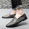 2024 Men Loafers Shoes Driving Fashion Boat Footwear Man Brand Leather Moccasins Shoes Men Comfortable Drive Men's Casual Shoes