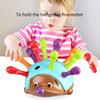 Training Focused On Children's Fine Motor Hand-Eye Coordination Fight Inserted Hedgehog Baby Educational Toy