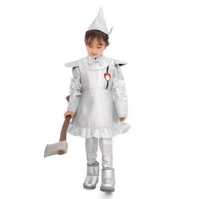 Cosplay Tin Man Parent-child Cosplay Clothing, Silver Tin Man Suit with Hat Love Decoration, Children's Stage