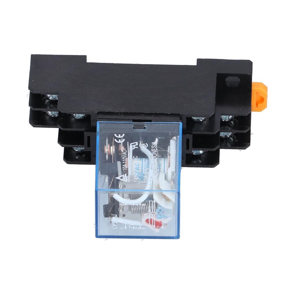LY2NJ 8 Pins Elektromagnetische Leistungsrelais mit Sockelbasis Kontrollleuchte für Motoren Industrie