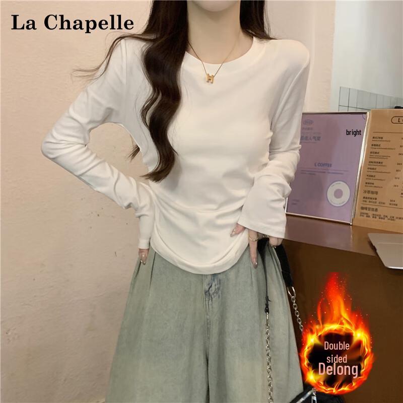 La Chapelle Women s Thermal Pleated Long Sleeve Top 2XL