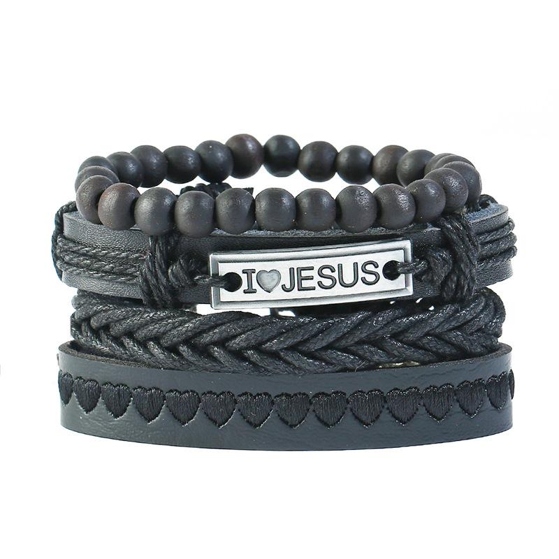 ZORCVENS Classic Hand-Woven Leather Bracelet Multilayer Men Bracelets Punk Beads Bangle for Friend Charm Jewelry Gifts