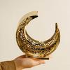 Curved Moon Metal Snacks Platter Dishwasher Safe Surfaces Ornamental Kitchenwares For Candy Appetizers Home Decoration