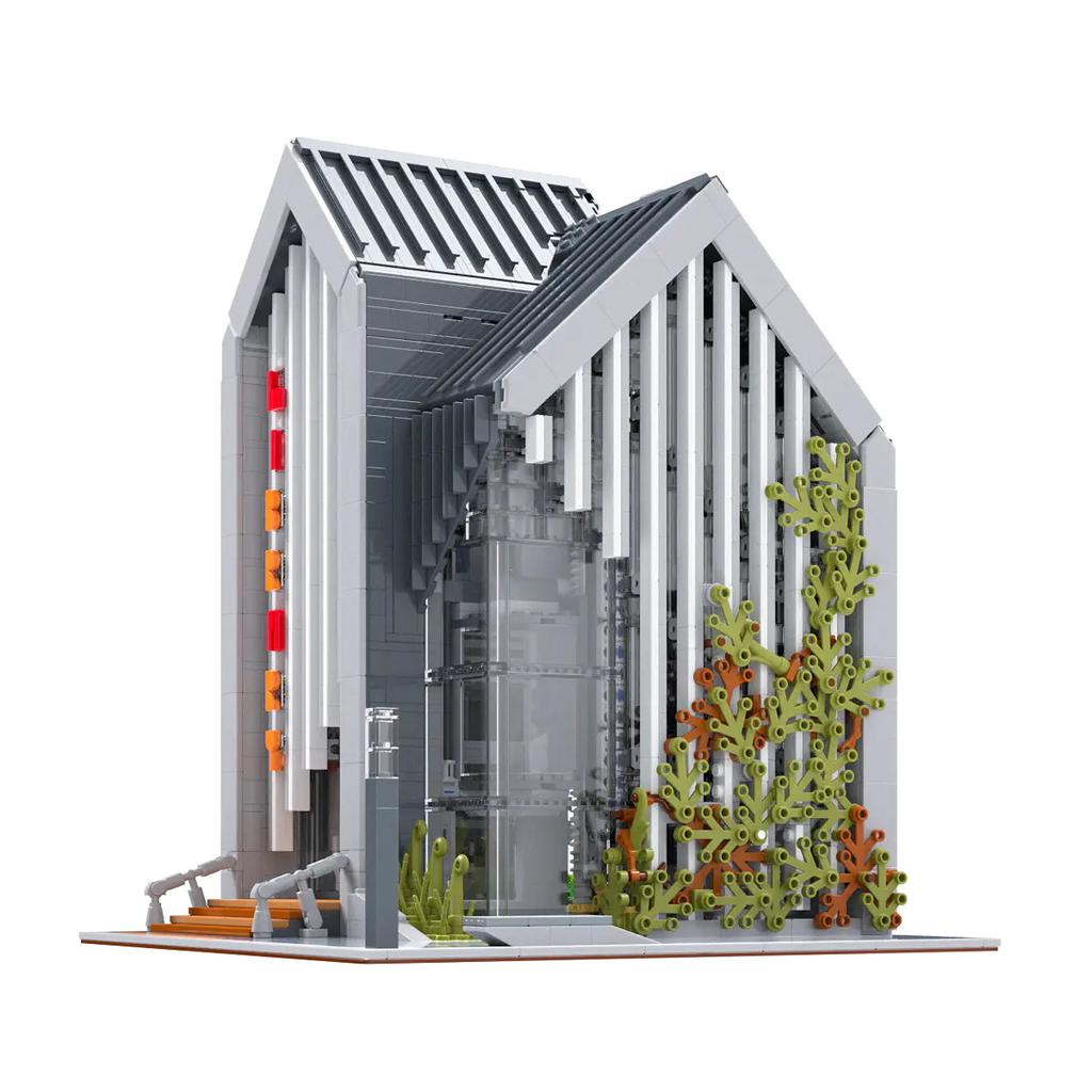 2789pcs 011001 Street View MOC Series Modular Modern Library City Architecture Building Blocks Models Toys for Boys