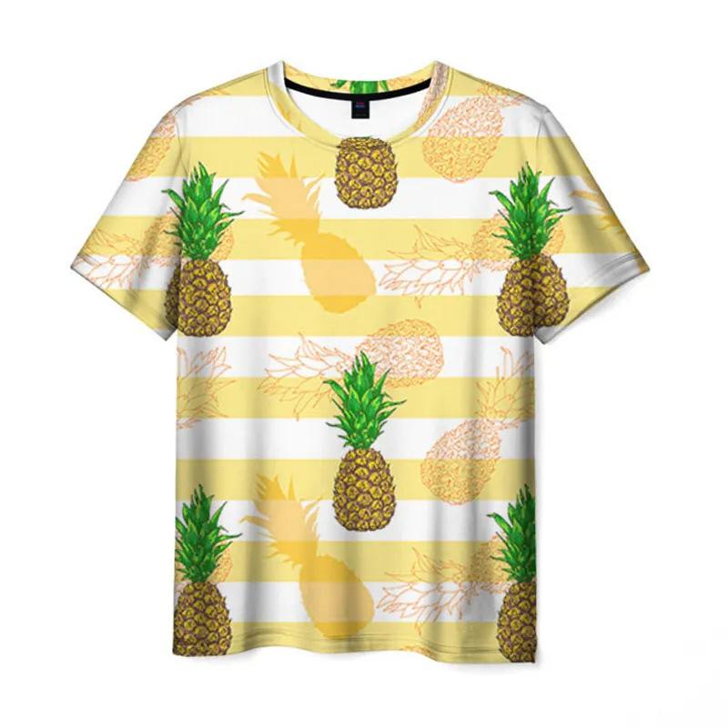 Fashionable Men's Women's Fruit Patterned T-shirts Street Hip-hop 3D Printed T-shirts