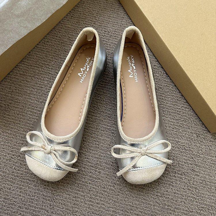 French thick heel gentle fairy single shoes women's shoes 2025 new summer evening wind ladyshoes temperament Doudou shoes
